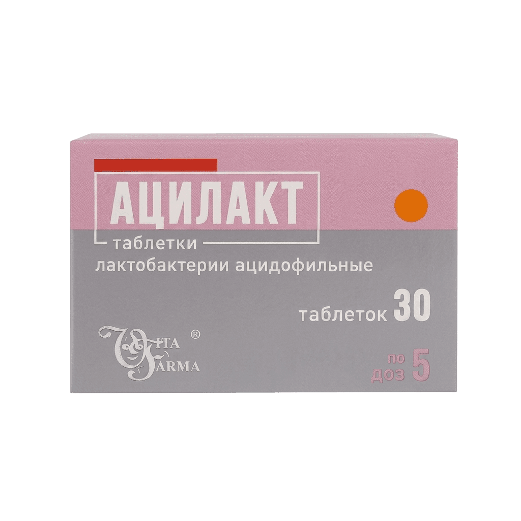 Ацилакт, 5 доз, таб. №30
