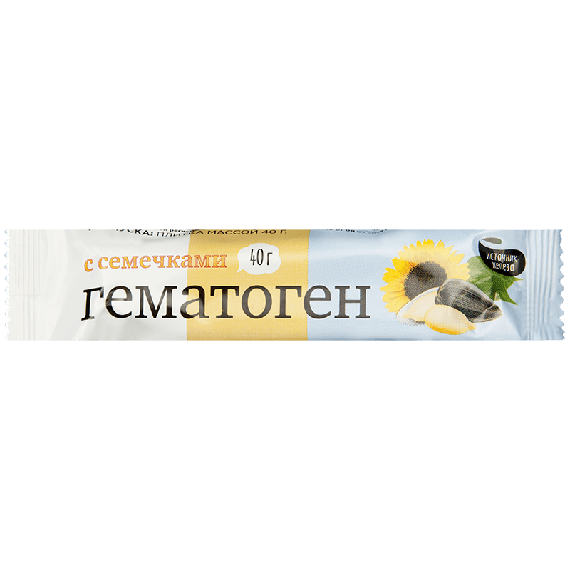 Гематоген Русский с семечками, 40 г