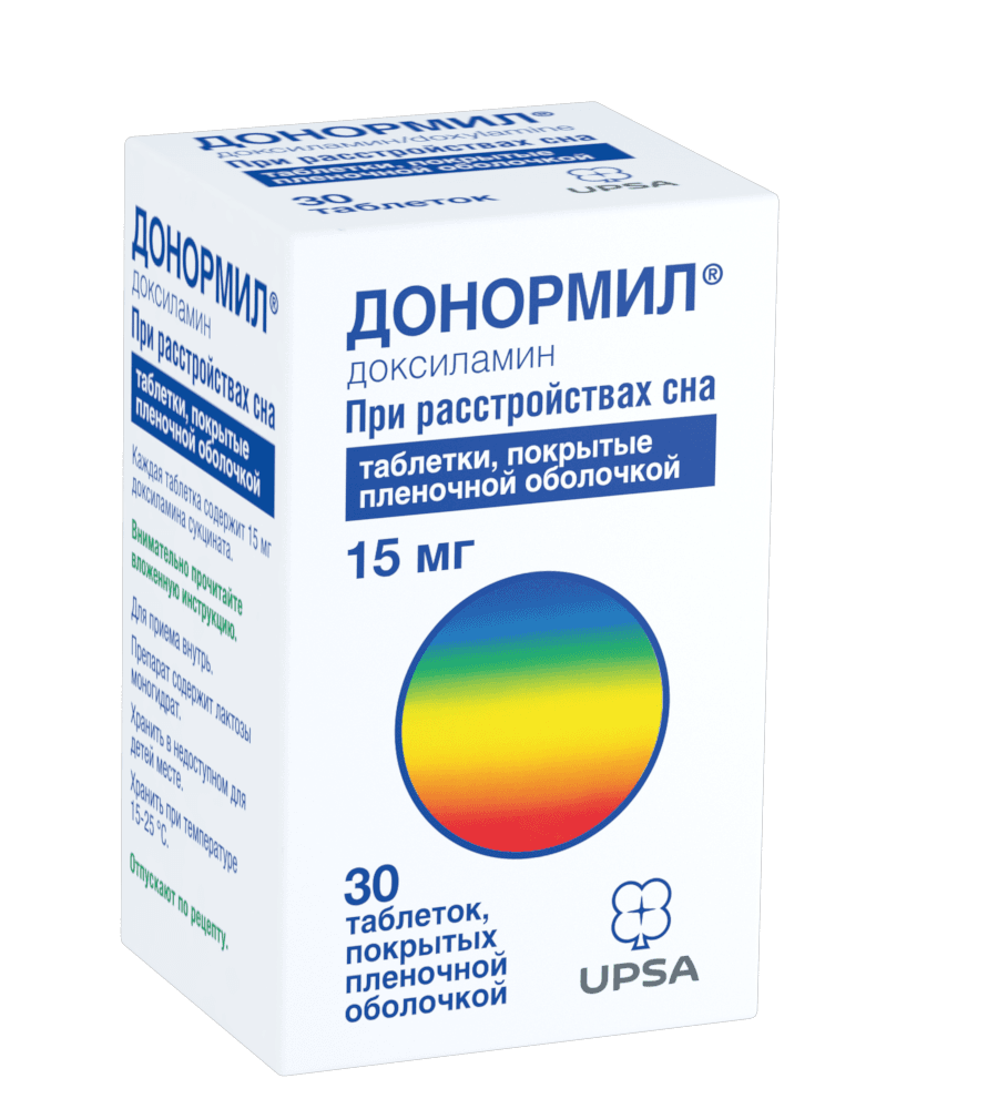 Донормил, 15 мг, таб. №30
