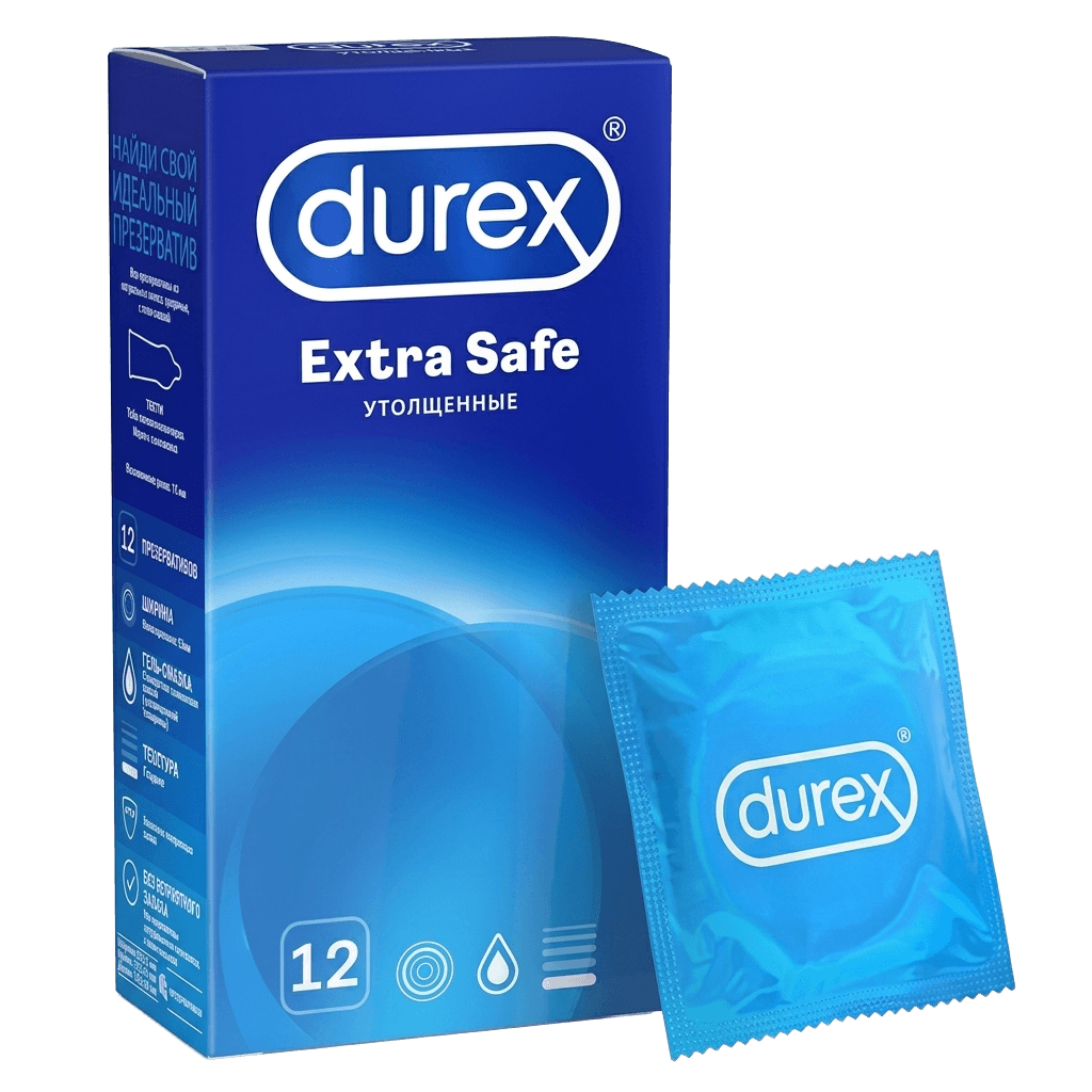 Презервативы Durex Extra Safe, №12 (утолщенные)