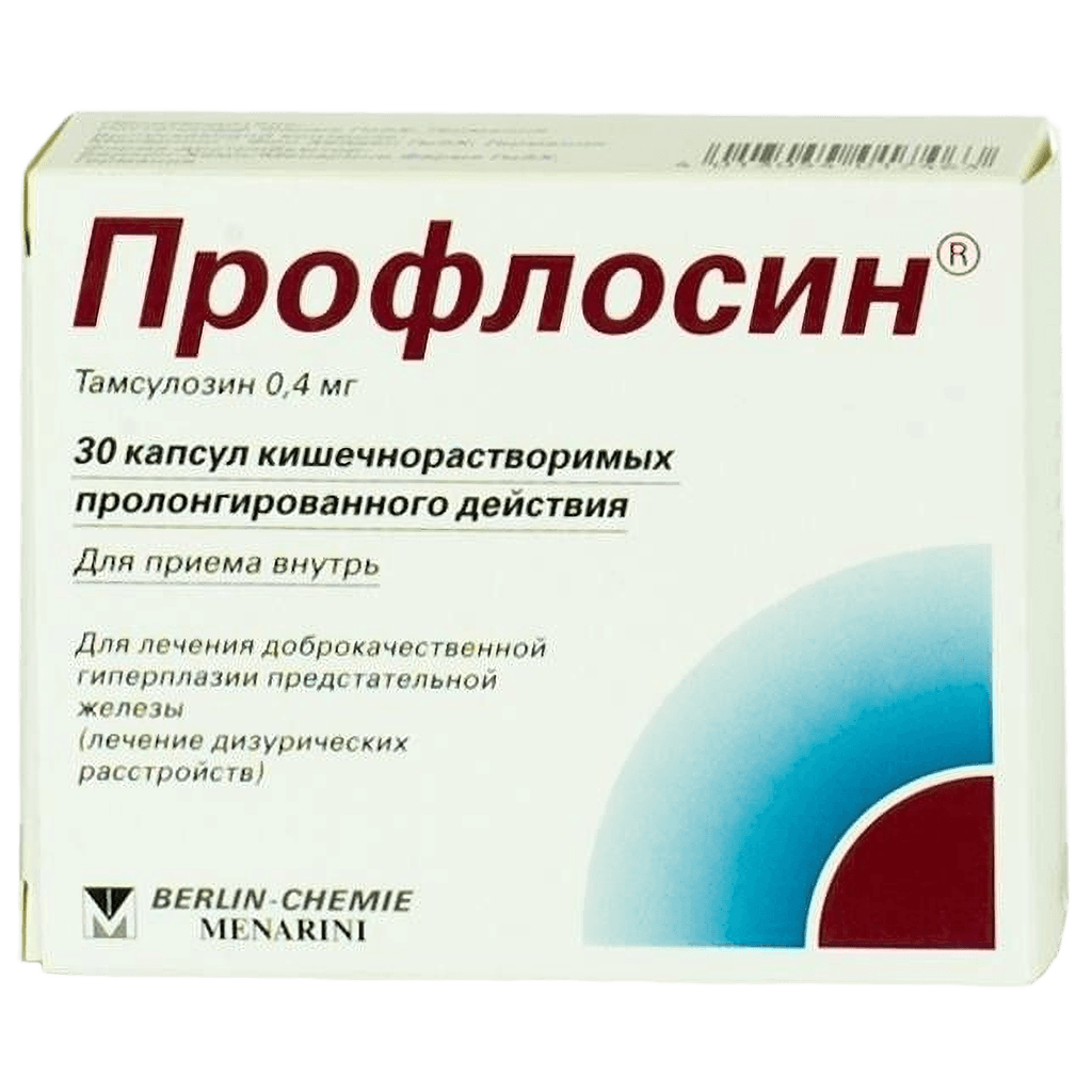 Профлосин, 0,4 мг, капс. №30