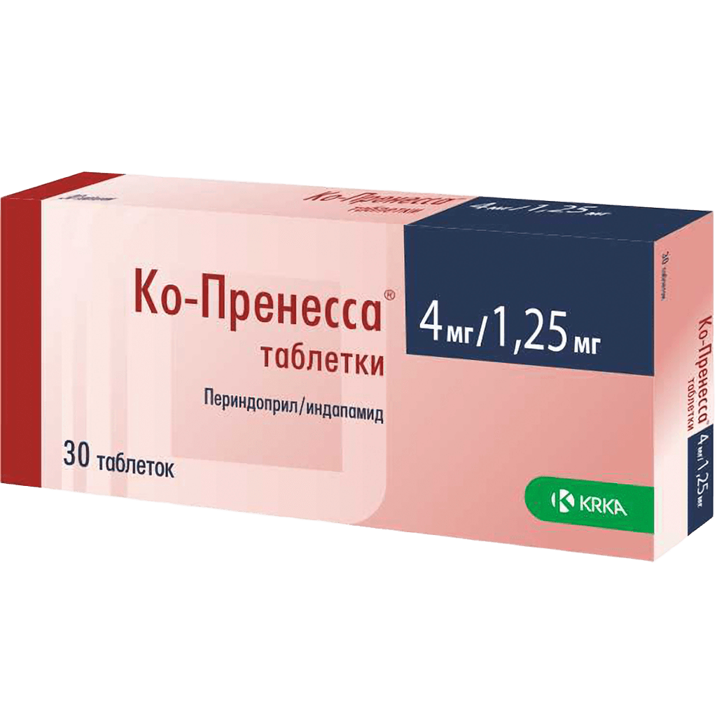 Ко-Пренесса, 4 мг/1,25 мг, таб. №30