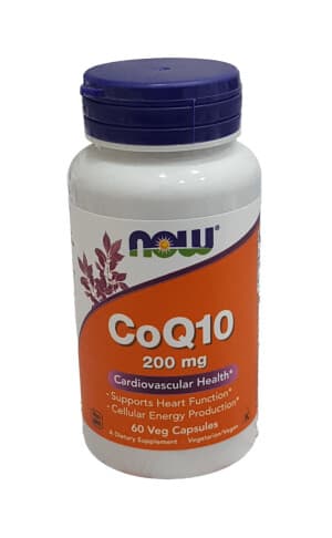 Коэнзим Q10 (NOW CoQ10), 200 мг, капс. №60