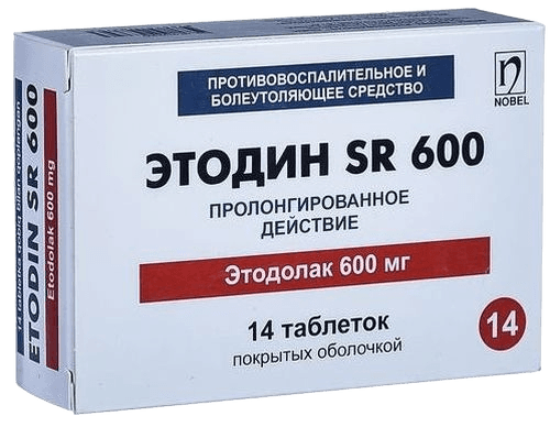 Этодин SR, 600 мг, таб. №14
