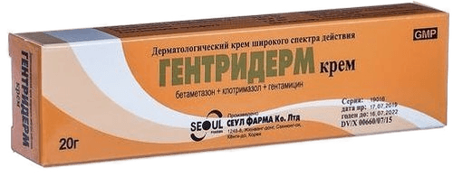Гентридерм, 20 г, крем