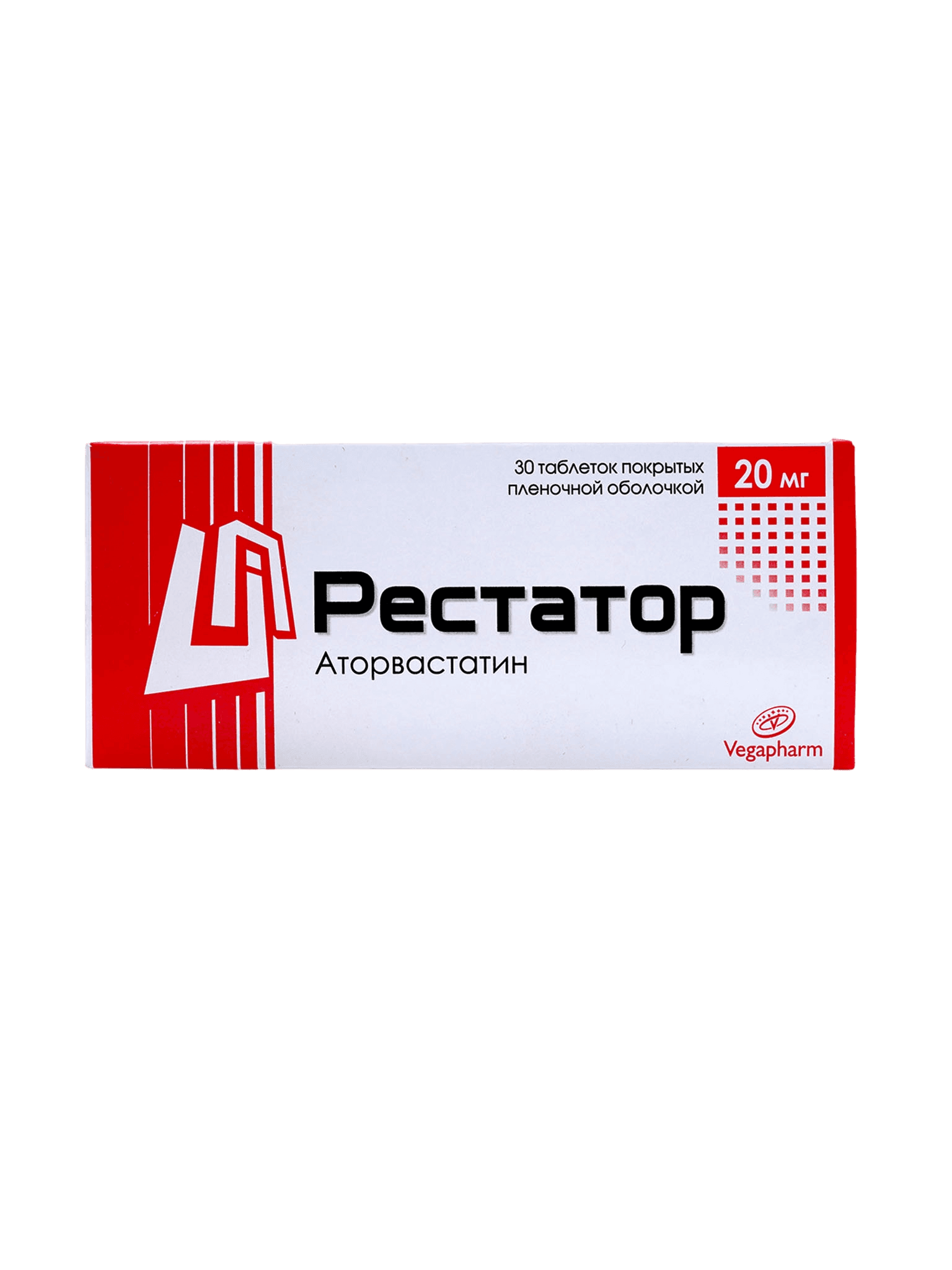 Рестатор, 20 мг, таб. №30