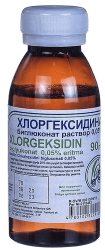 Хлоргексидина биглюконат, 0,05%, 90 мл, флак.