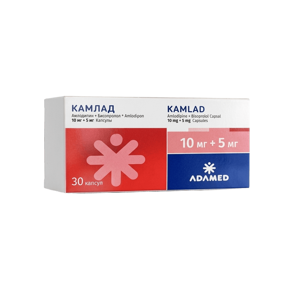 Камлад, 16 мг/10 мг, капс. №30