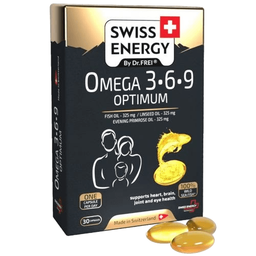 Витамины Swiss Energy Omega 3-6-9 Optimum, капс. №30