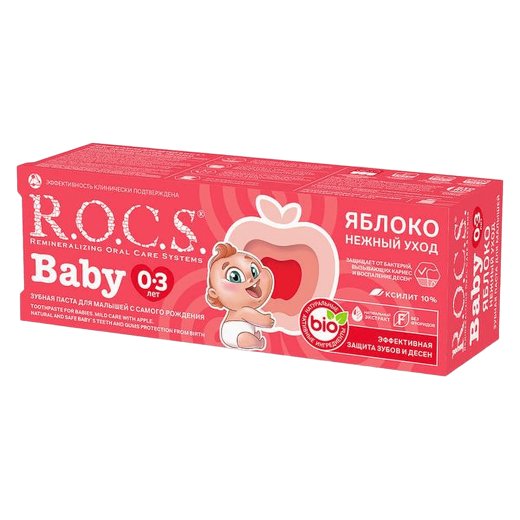 Zubnaya pasta det. R.O.C.S. Baby, 45 g (yabloko)