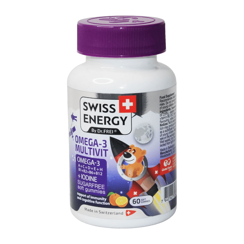 Витамины Swiss Energy Omega-3 Multivit, капс. №60