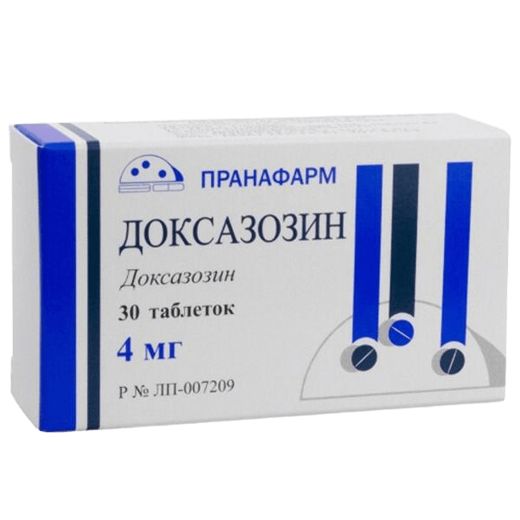 Доксазозин, 4 мг, таб. №30