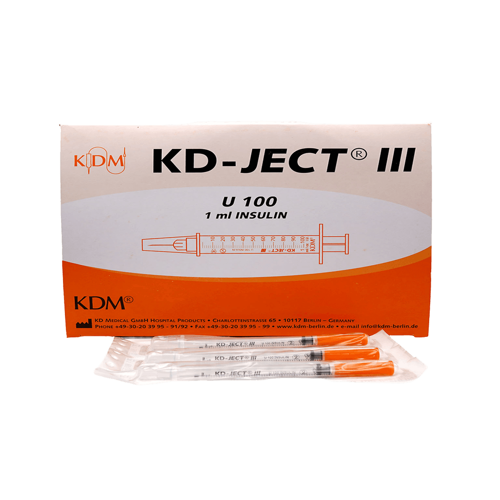 Шприц инсулин. KD-Ject III U-100, 1мл