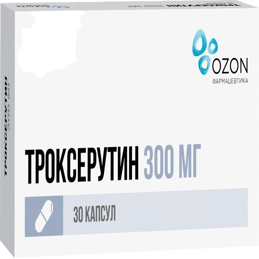 Троксерутин, 300 мг, капс. №30