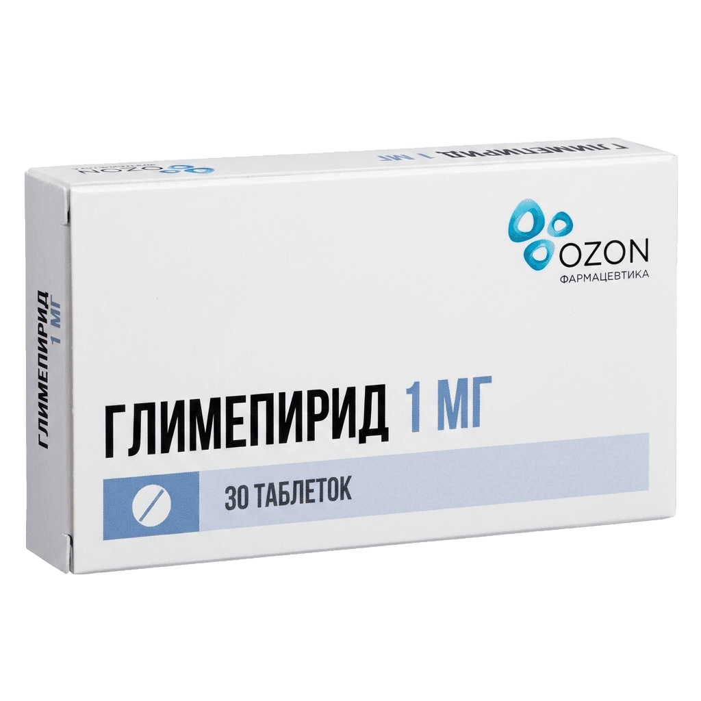 Глимепирид, 1 мг, таб. №30
