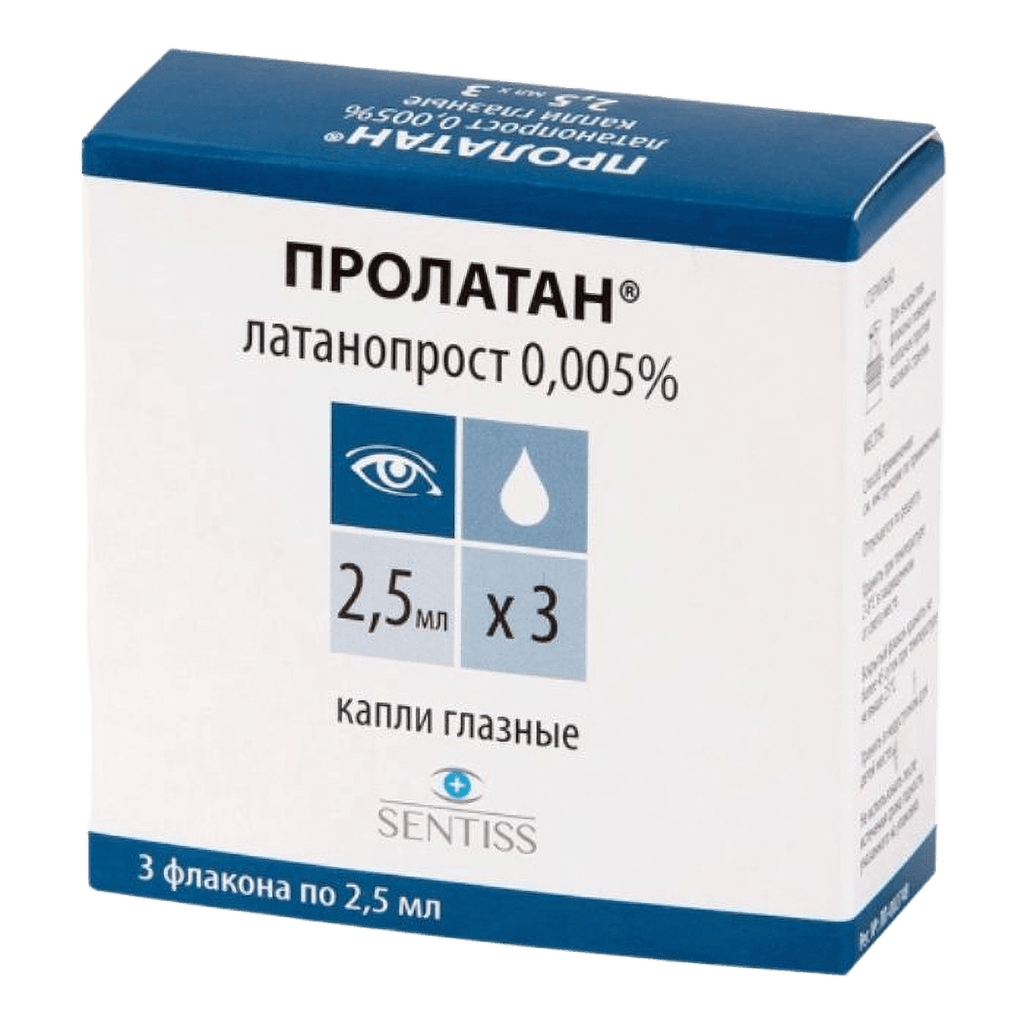 Пролатан, 0,005%, 2,5 мл, капли глаз.