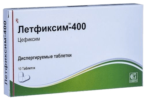 Летфиксим, 400 мг, таб. №10