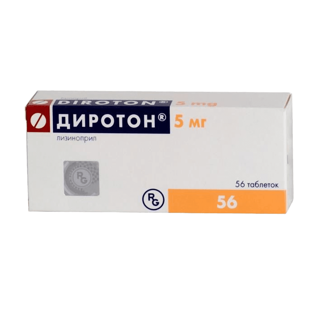 Диротон, 5 мг, таб. №56