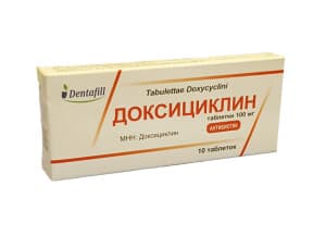 Доксициклин, 100 мг, таб. №10