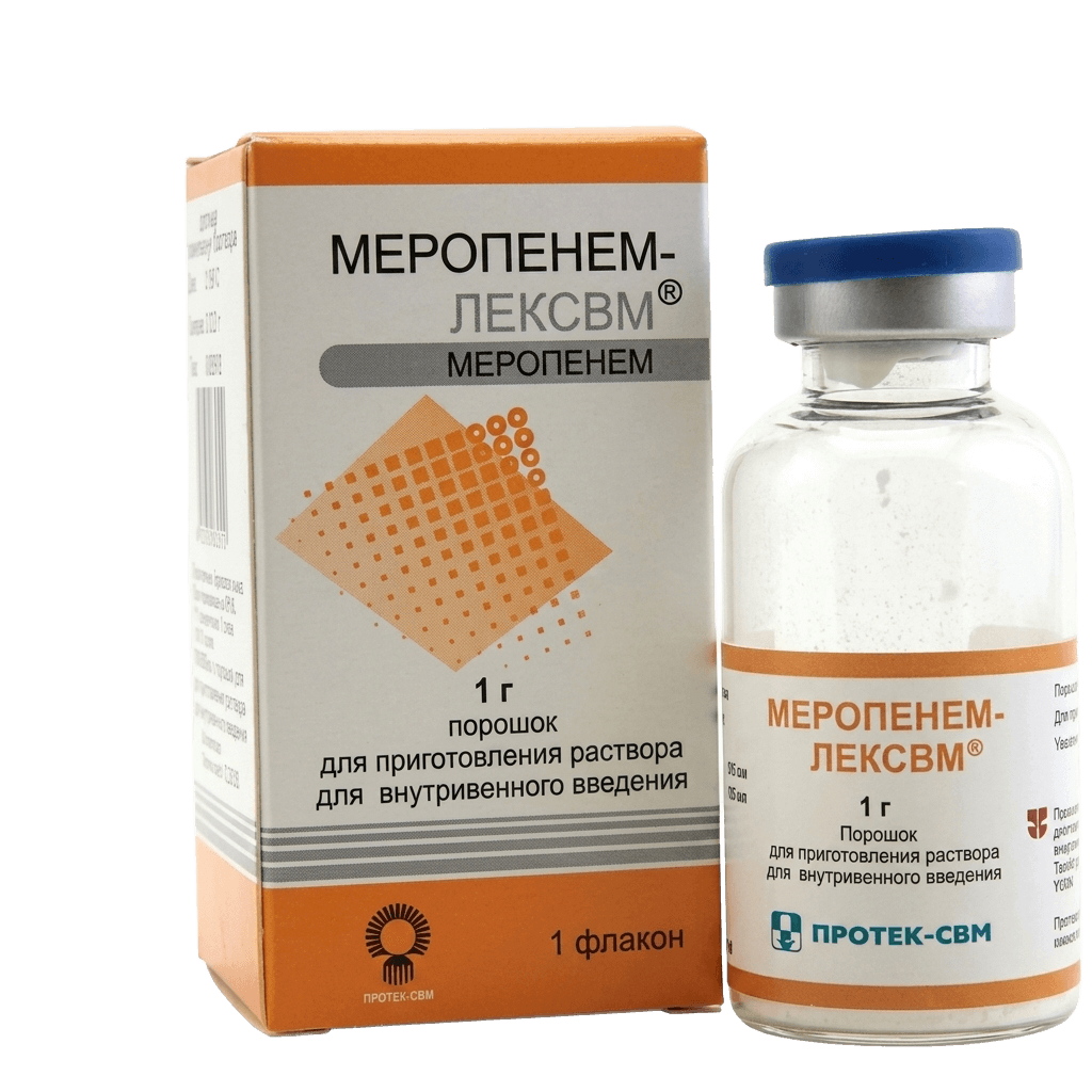 Меропенем-Лексвм, 1 г, флак. №1