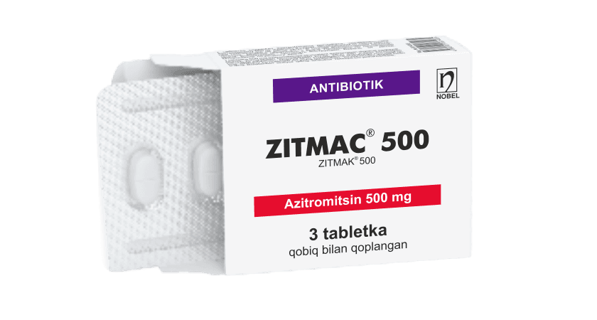 Зитмак, 250 мг, таб. №3