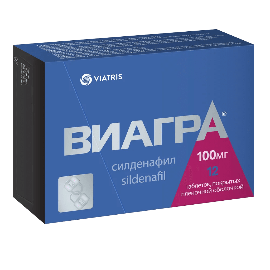 Виагра, 100 мг, таб. №12