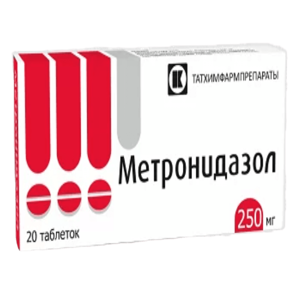 Метронидазол, 250 мг, таб. №20