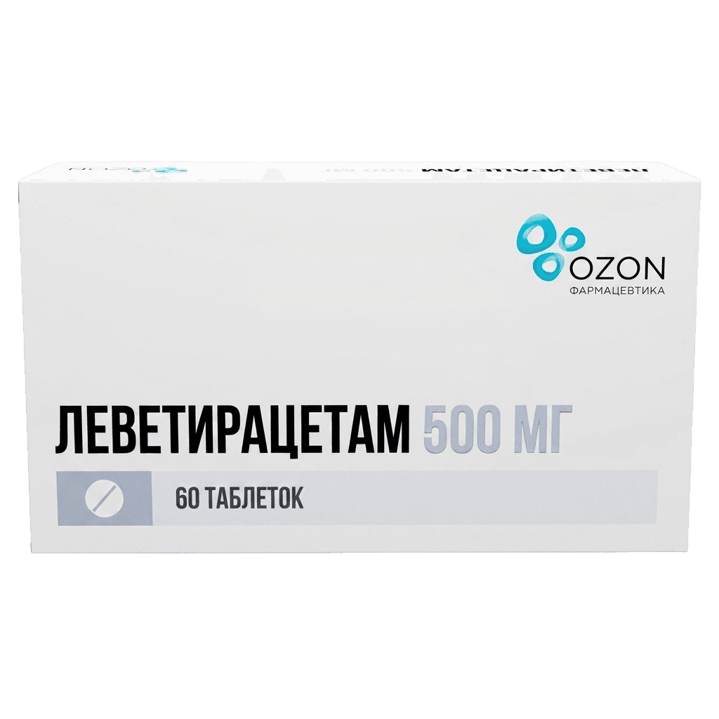 Леветирацетам, 500 мг, таб. №60