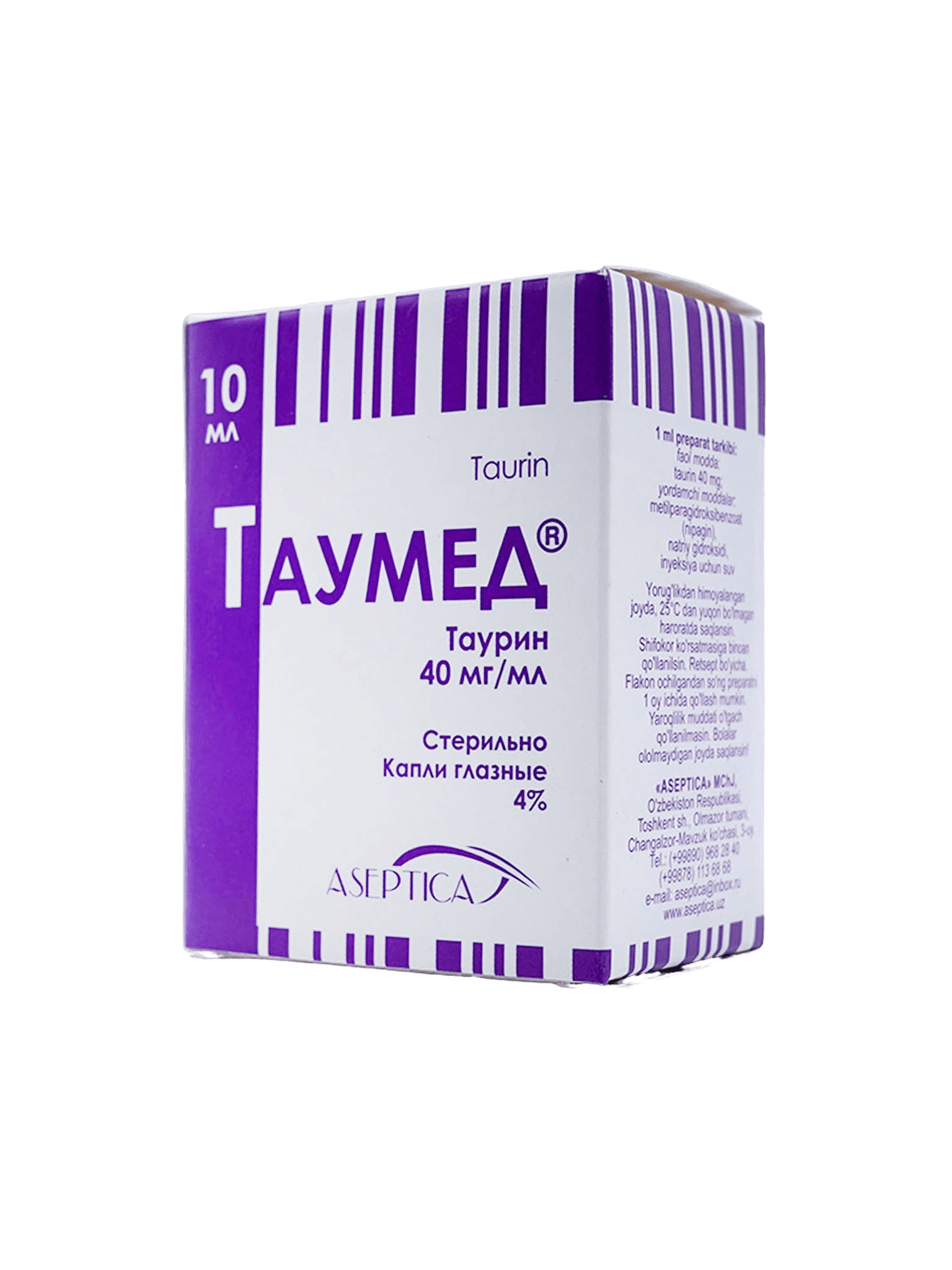 Таумед, 4%, 10 мл, капли глаз.