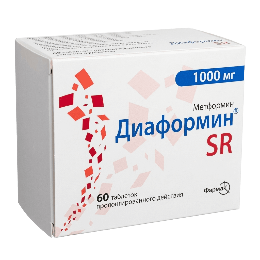 Диаформин SR, 1000 мг, таб. №60