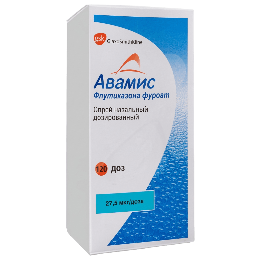 Авамис, 27,5 мкг/доза, 120 доз, спрей назал.