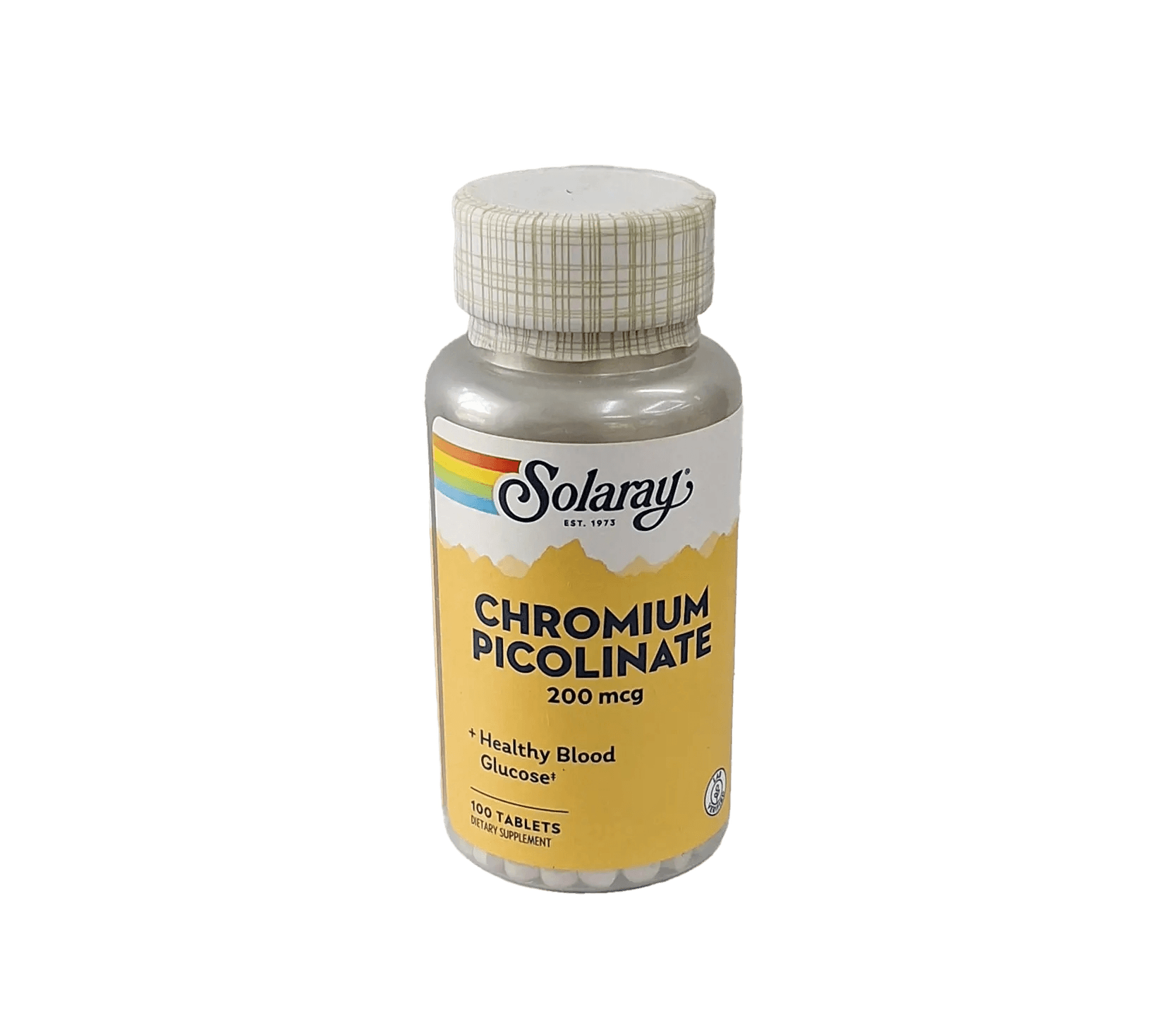 Хром пиколинат (Solaray Chromium Picolinate), 200 мкг, таб. №100