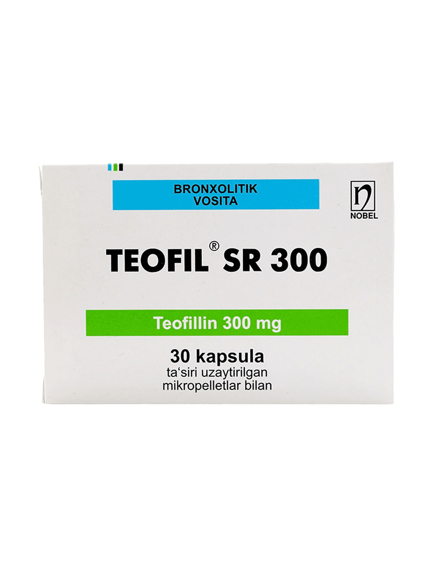 Теофил SR, 300 мг, капс. №30