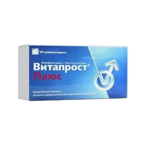Витапрост Плюс, 400 мг/20 мг, супп. рект. №10