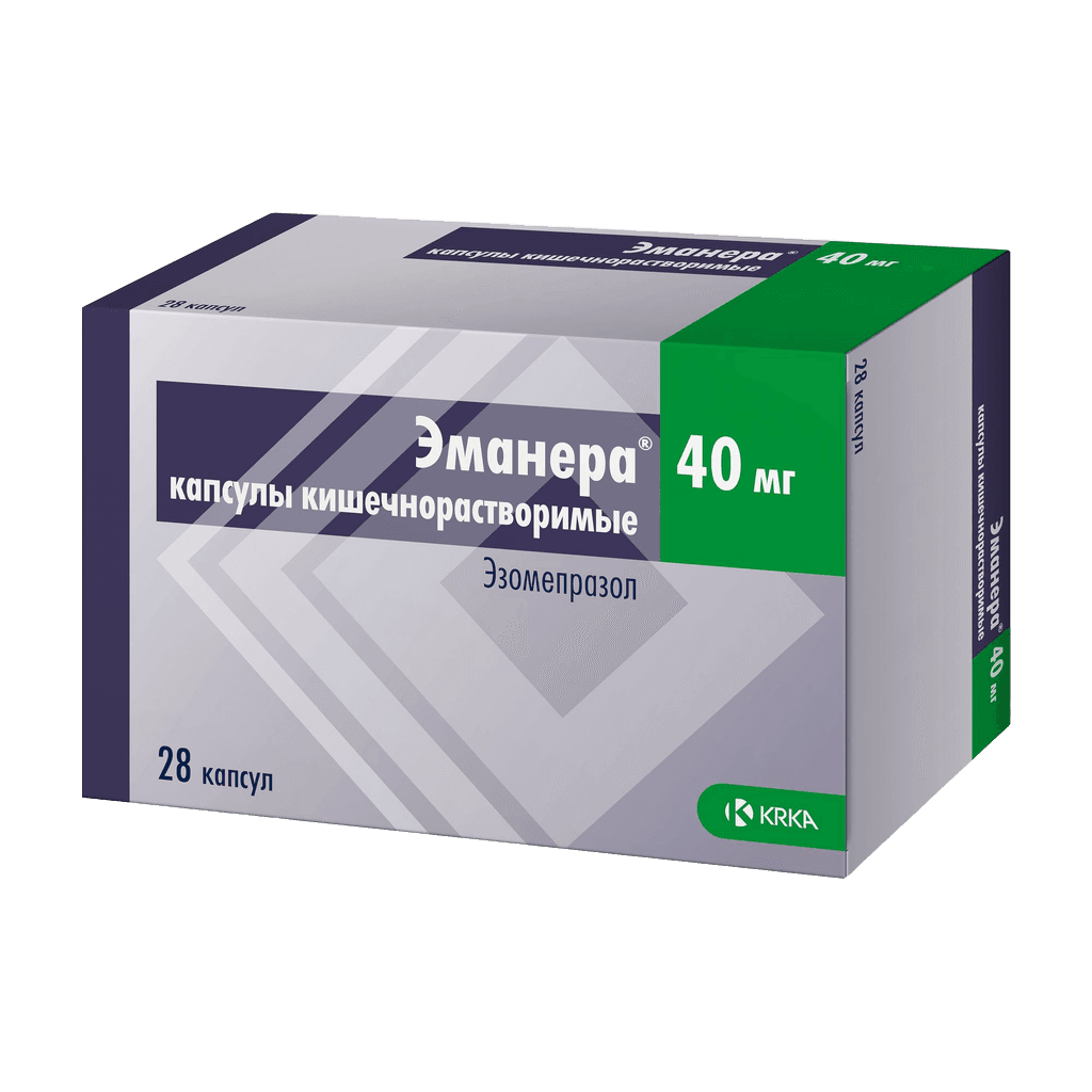 Эманера, 40 мг, капс. №28