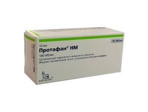 Протафан НМ, 100 МЕ/мл, 10 мл, флак
