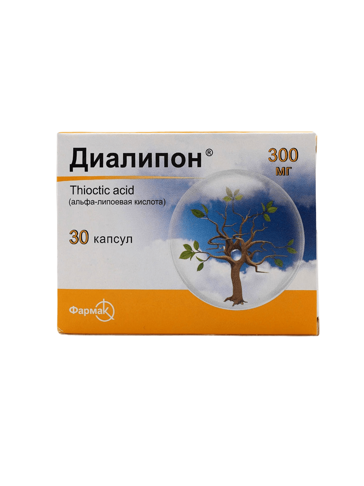 Диалипон, 300 мг, капс. №30