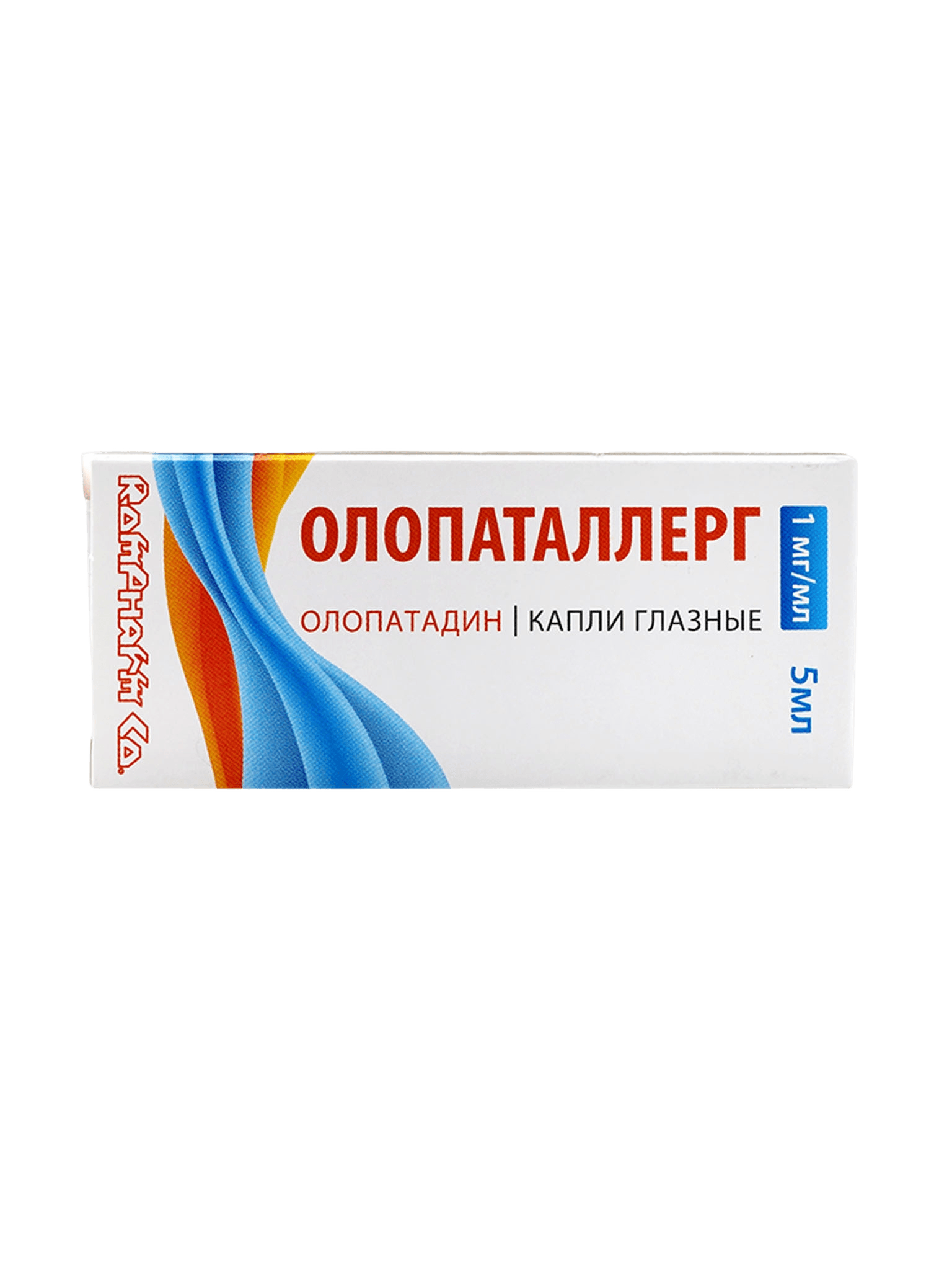 Олопаталлерг, 1 мг/мл, 5 мл, капли глаз.
