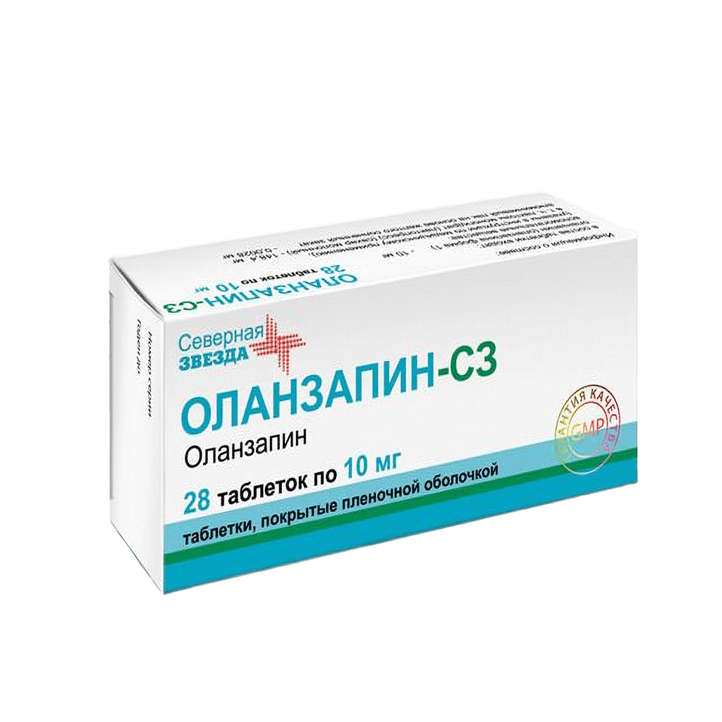 Оланзапин-СЗ, 10 мг, таб. №28