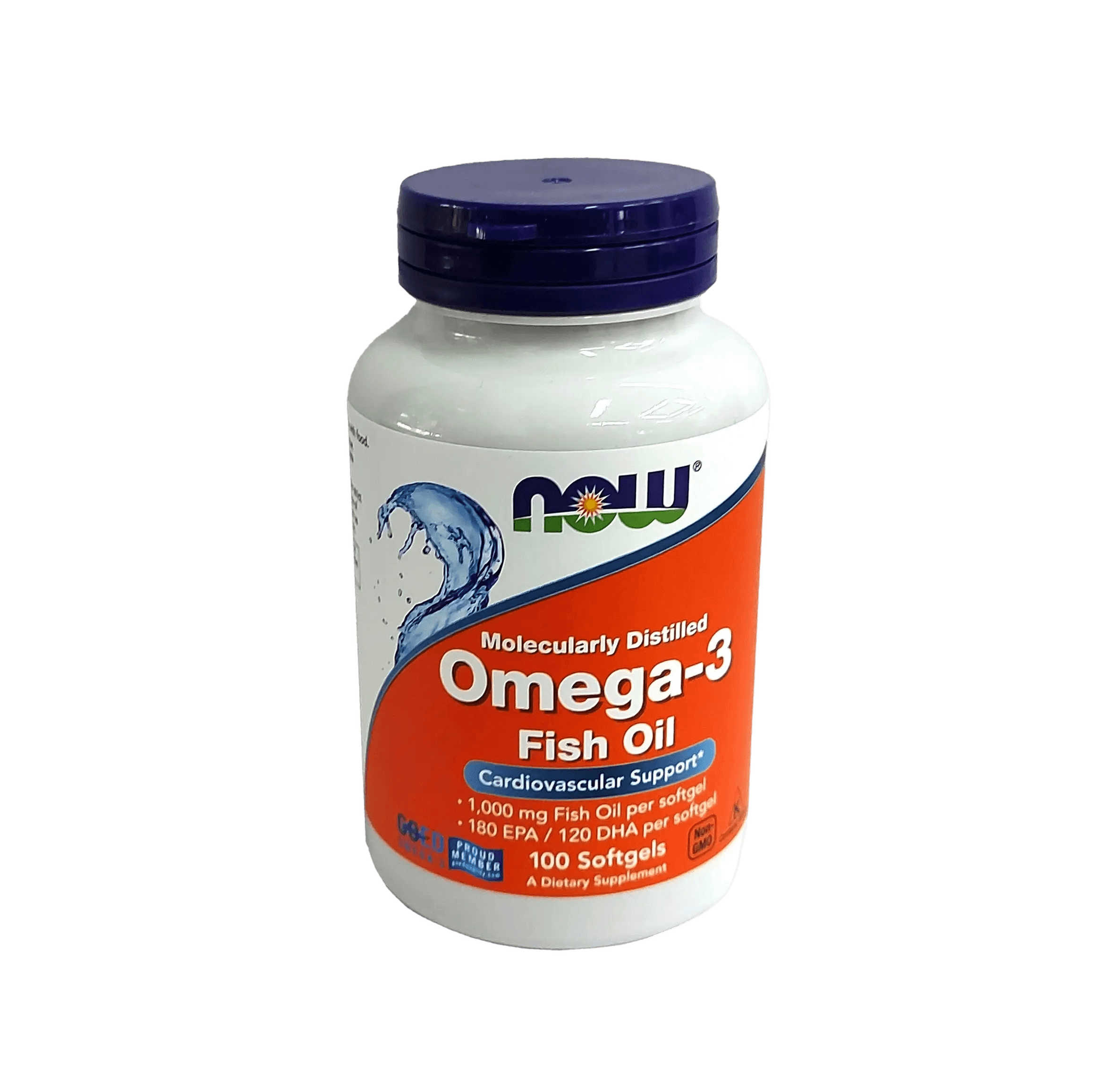 Омега-3 Рыбий жир (NOW Omega-3 Fish Oil), 1000 мг, капс. №100