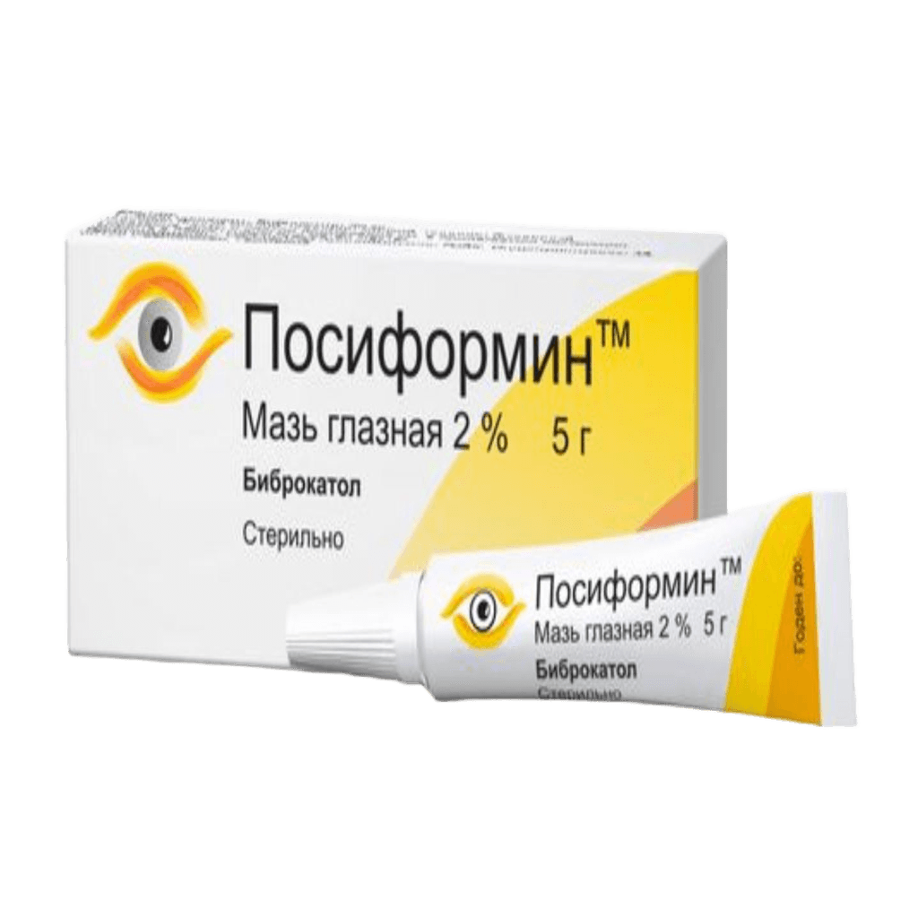 Посиформин, 2%, 5 г, мазь глаз.