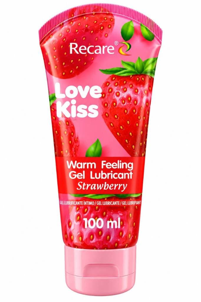 Гель-смазка Recare Love Kiss Strawberry, 100 мл