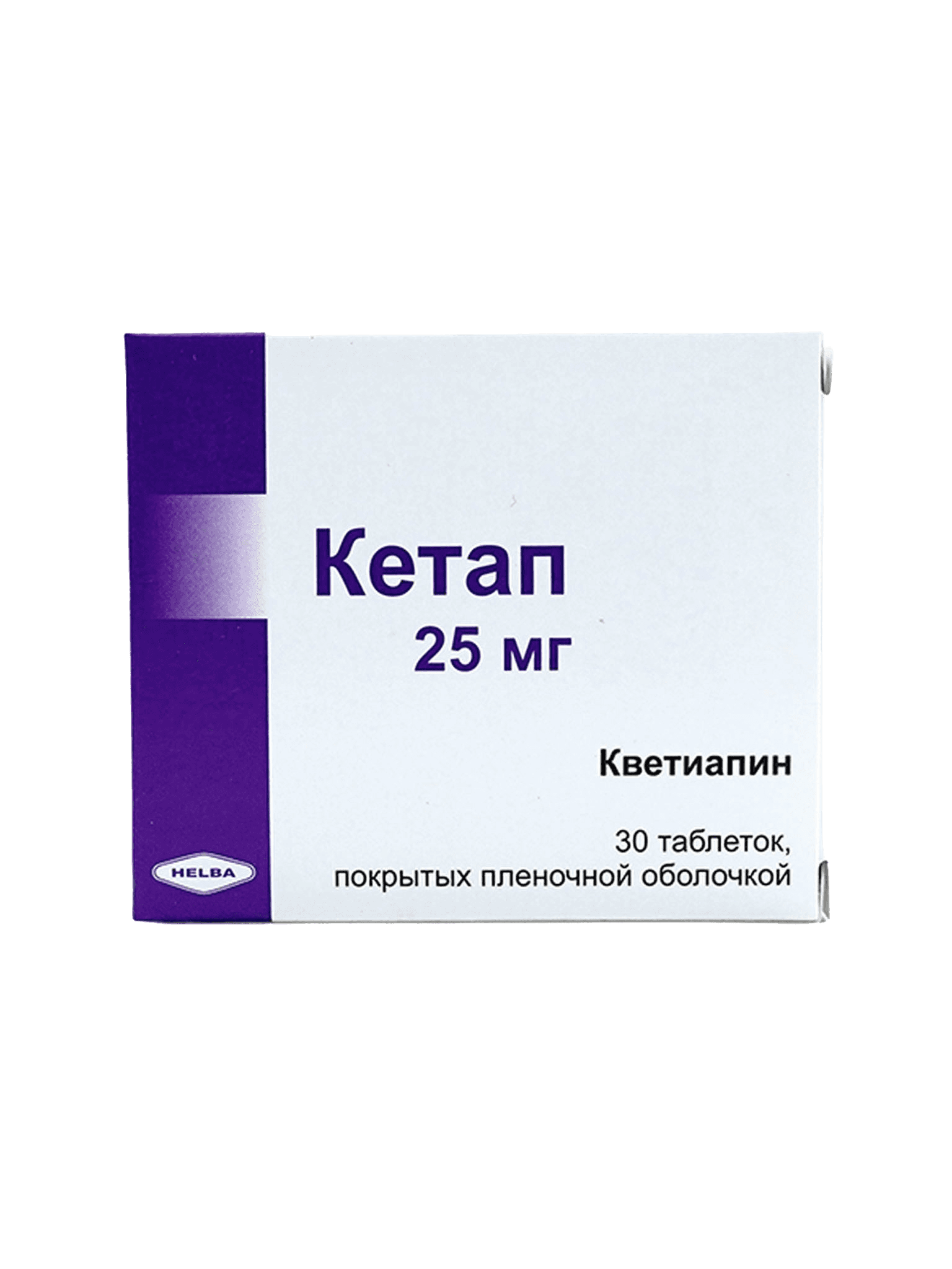 Кетап, 25 мг, таб. №30
