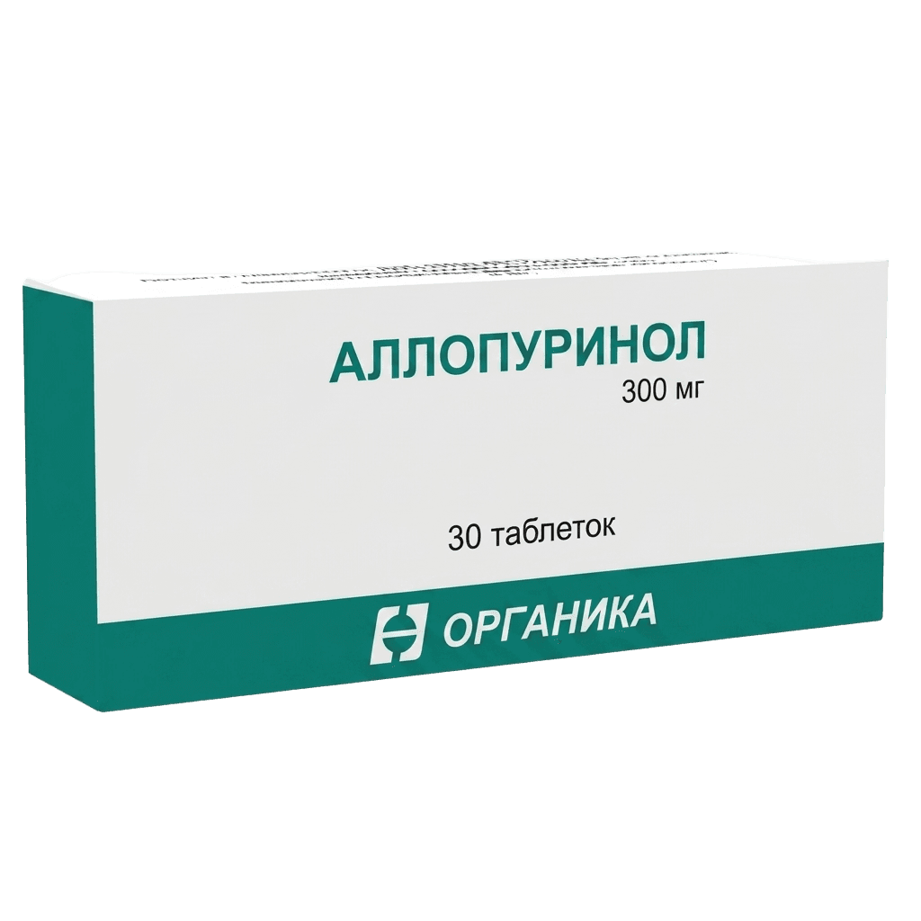 Аллопуринол, 300 мг, таб. №30