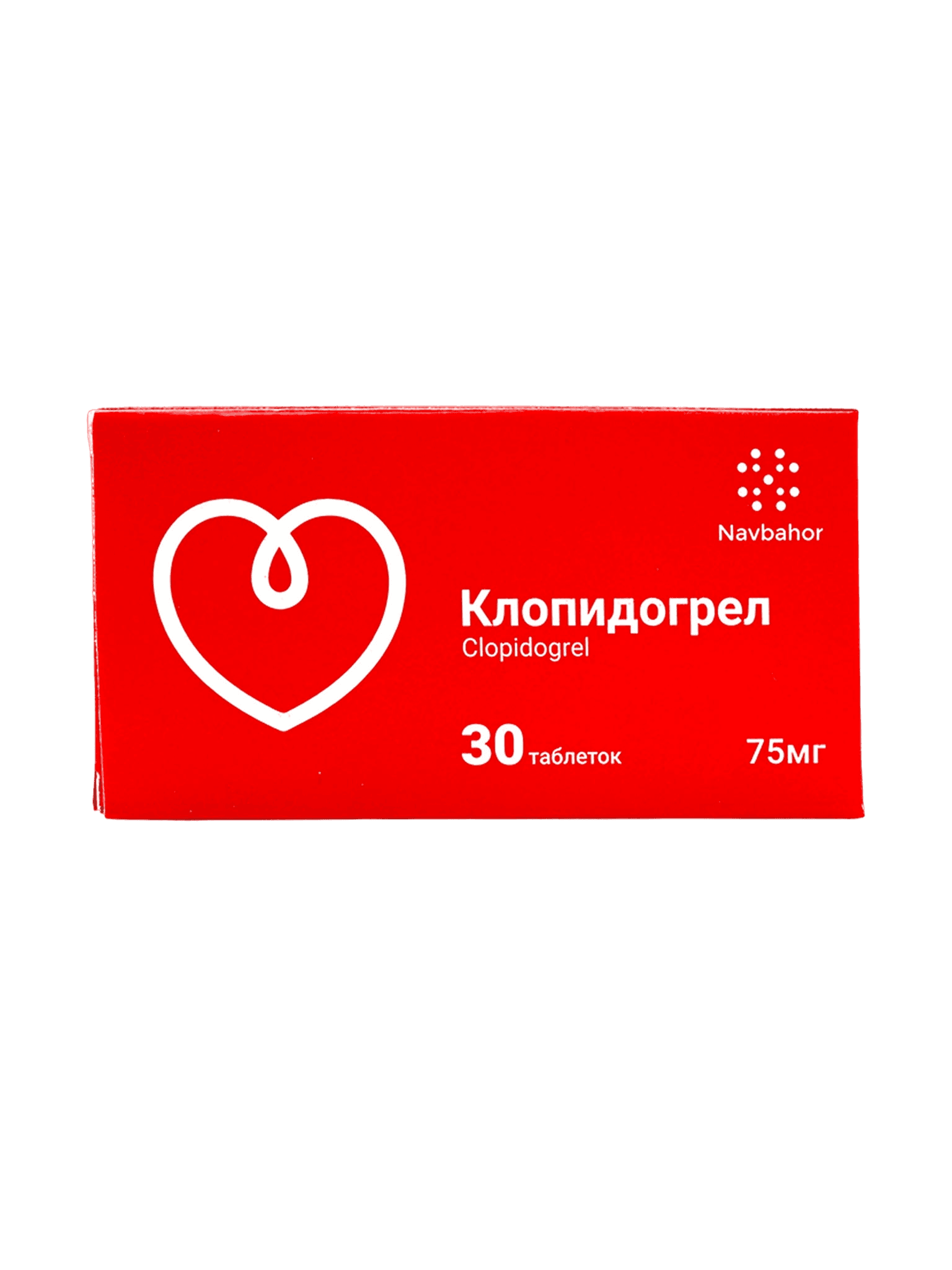 Клопидогрел, 75 мг, таб. №30