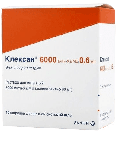 Клексан, 6000 анти-Ха МЕ/0,6 мл, №10