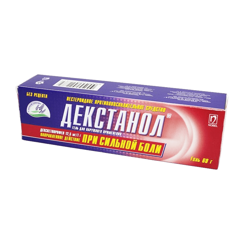 Декстанол, 12.5 мг/1 г, 60 г, гель