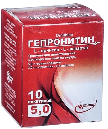 Гепронитин, 5,0 г, пакет. №10