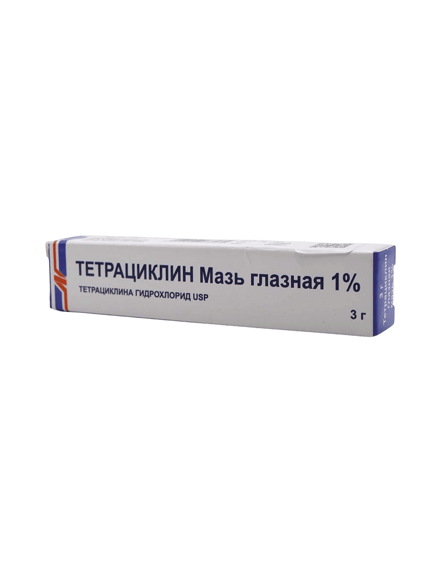 Тетрациклина гидрохлорид, 1%, 3 г, глаз. мазь