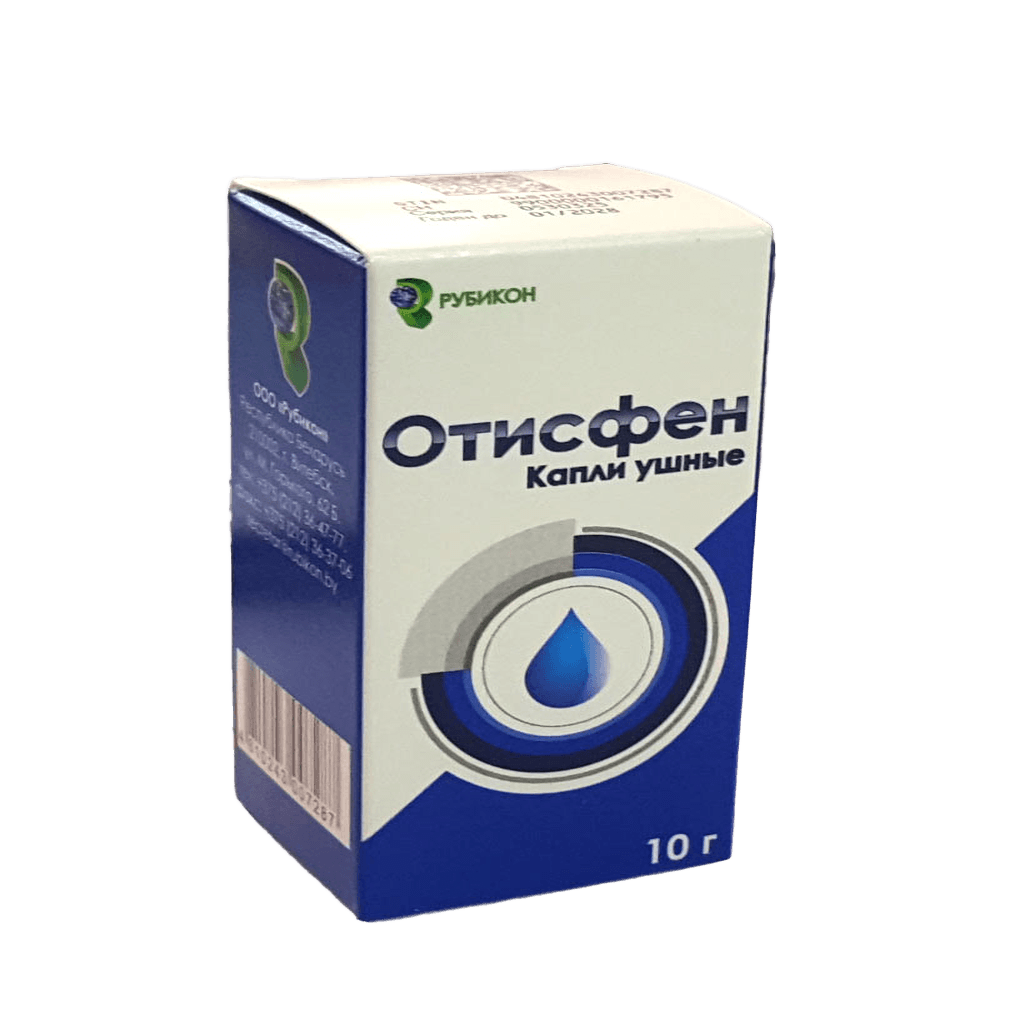 Отисфен, 10 г, капли ушные